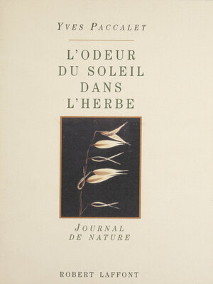 cover image of L'Odeur du soleil dans l'herbe